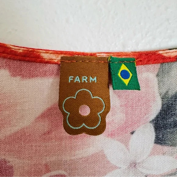 FARM Rio Carioca Wrap Mini Dress Boho Floral - Picture 8 of 10